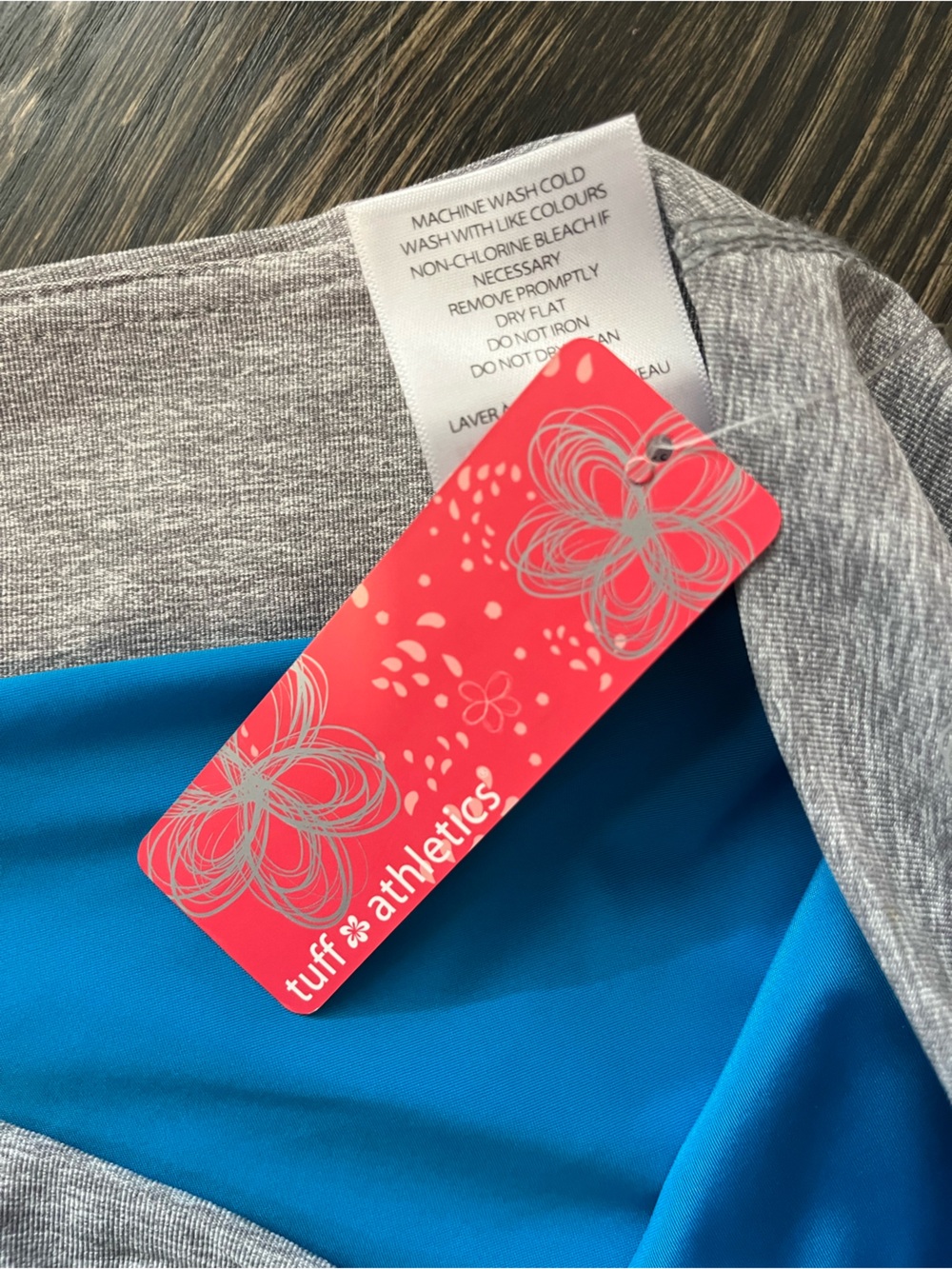 NWT Tuff Athletics Checkered Blue Skort Gray Waistband Size M Athleisure - Picture 10 of 10